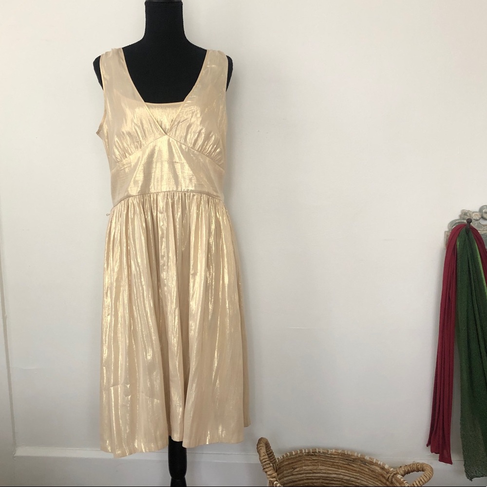 Calvin Klein metallic dress